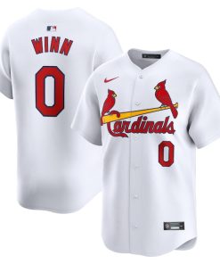 Alternative view of Masyn Winn St. Louis Cardinals Nike Home Limited Player Jersey - White/Gray