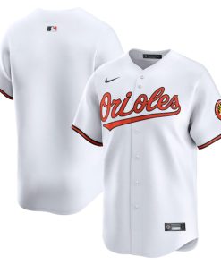 Alternative view of Baltimore Orioles Nike Limited Home Blank Replica Jersey - White/Black