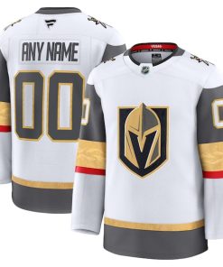 Vegas Golden Knights  Away Premium Custom Jersey - White/Gold/Gray
