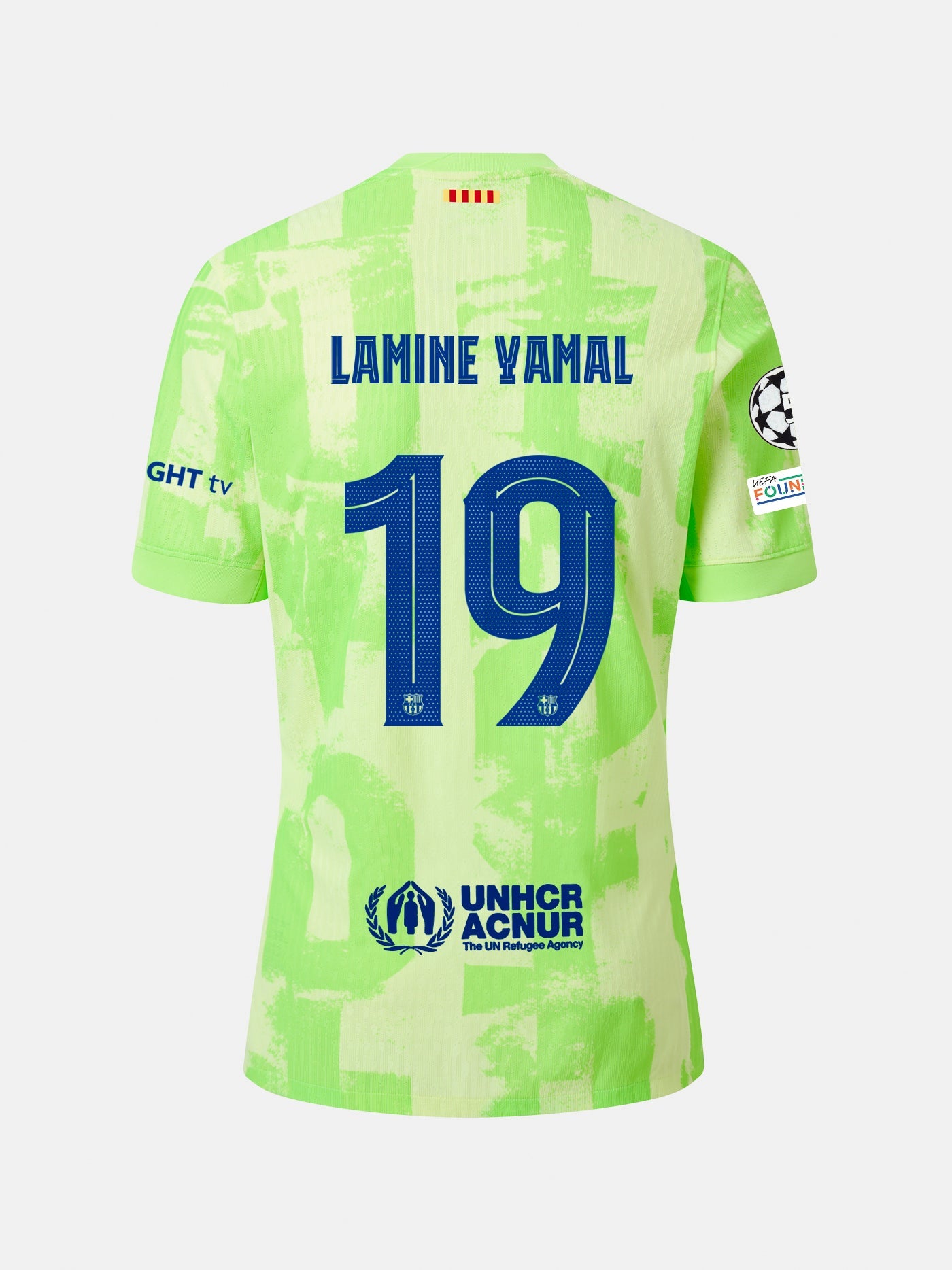 Barcelona 24/25 Nike Third Kit Custom Jersey - Yellow - Image 3