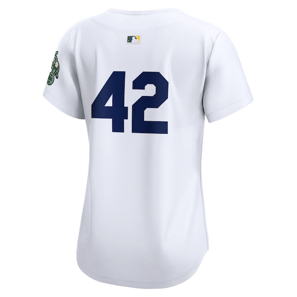 Oakland Athletics Nike Women's 2024 Jackie Robinson Day Home Limited Jersey?ยจC White - Image 3