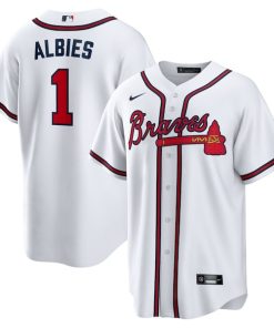 Ozzie Albies Atlanta Braves Nike Home Replica Player Name Jersey - White