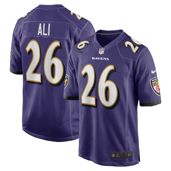 Rasheen Ali Baltimore Ravens Nike Team Game Jersey - Purple