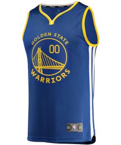 Alternative view of Golden State Warriors  Youth 2019/20 Fast Break Custom Replica Jersey Royal - Icon Edition