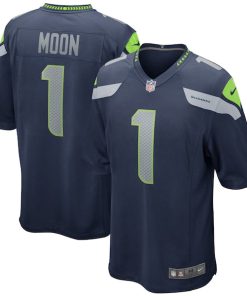 Warren Moon Seattle Seahawks Nike Game Retired Player Jersey - College Navy
