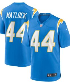 Alternative view of Scott Matlock Los Angeles Chargers Nike Team Game Jersey -  Powder Blue