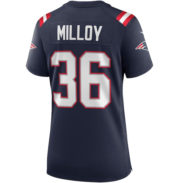 Lawyer Milloy New England Patriots Nike Women's Game Retired Player Jersey - Navy - Image 3