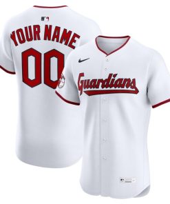 Cleveland Guardians Nike Home Elite Custom Jersey - White