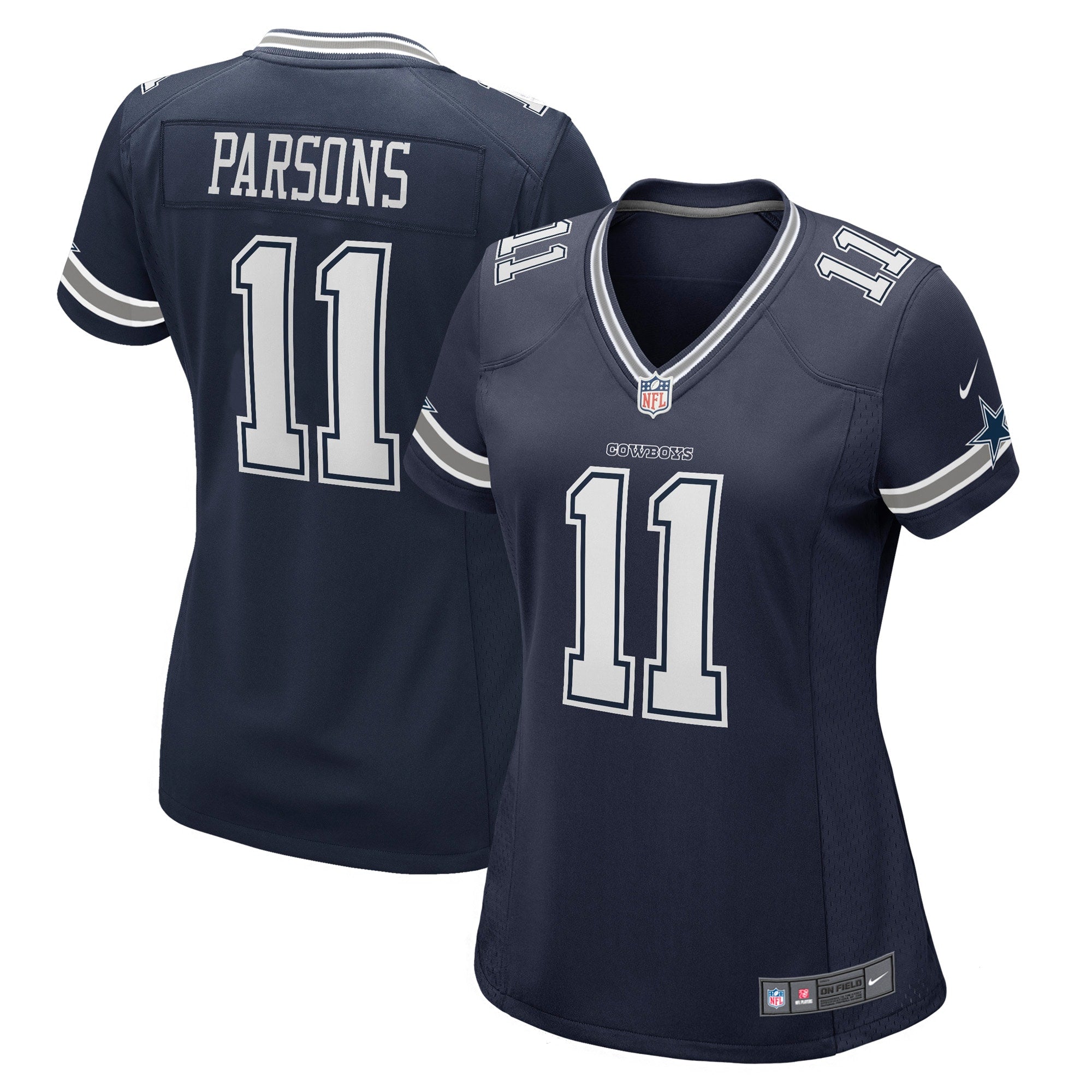 Micah Parsons Dallas Cowboys Nike Women's Alternate Game Jersey - White/Navy - Image 6