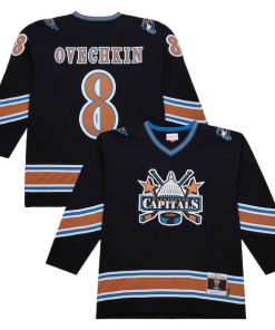 Alternative view of Alexander Ovechkin Washington Capitals 2005-06 Power Play Jersey - Black/White