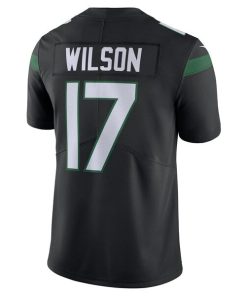 Alternative view of Garrett Wilson New York Jets Nike Alternate Vapor Untouchable Limited Jersey - Stealth Black