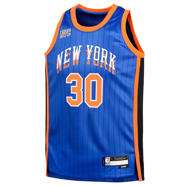 Julius Randle New York Knicks Nike Youth Swingman Replica Jersey - City Edition - Blue - Image 2