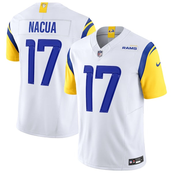 Puka Nacua Los Angeles Rams Nike Vapor F.U.S.E. Limited Jersey - White/Royal - Image 2