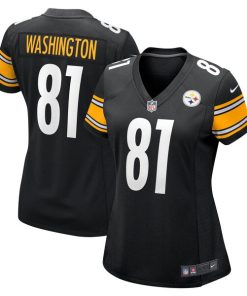 Scotty Washington Pittsburgh Steelers Nike Women's  Game Jersey -  Black