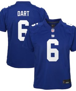 Jaxson Dart New York Giants Nike Youth Team Game Jersey - Royal