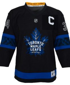 Alternative view of Auston Matthews Toronto Maple Leafs Preschool  Replica Player Jersey - Black