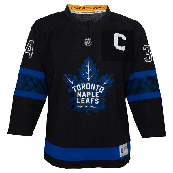 Auston Matthews Toronto Maple Leafs Preschool Replica Player Jersey - Black - Image 2