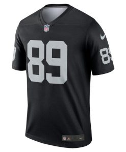 Alternative view of Brock Bowers Las Vegas Raiders Nike Team Legend Jersey - Black