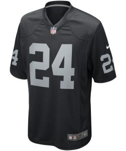 Alternative view of Willie Brown Las Vegas Raiders Nike Game Retired Player Jersey - Black