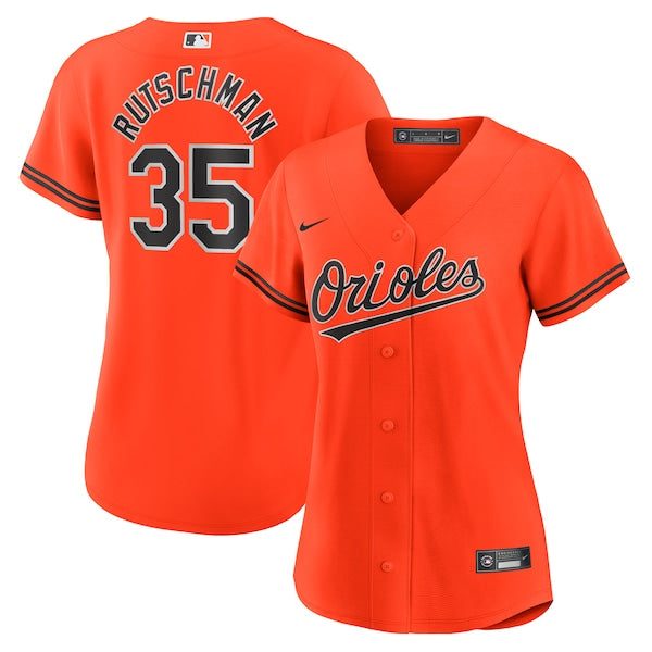 Adley Rutschman Baltimore Orioles Nike Women's Alternate Replica Player Jersey - Orange/White - Image 2