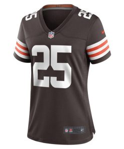 Alternative view of Kahlef Hailassie Cleveland Browns Nike Women's Team Game Jersey -  Brown