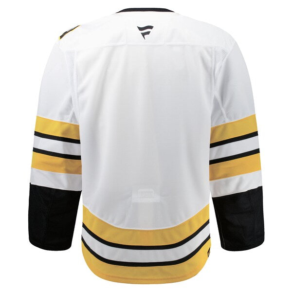 Boston Bruins Away Authentic Pro Jersey - White/Black - Image 4