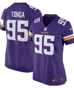 Khyiris Tonga Minnesota Vikings Nike Women's Home Game Player Jersey - Purple