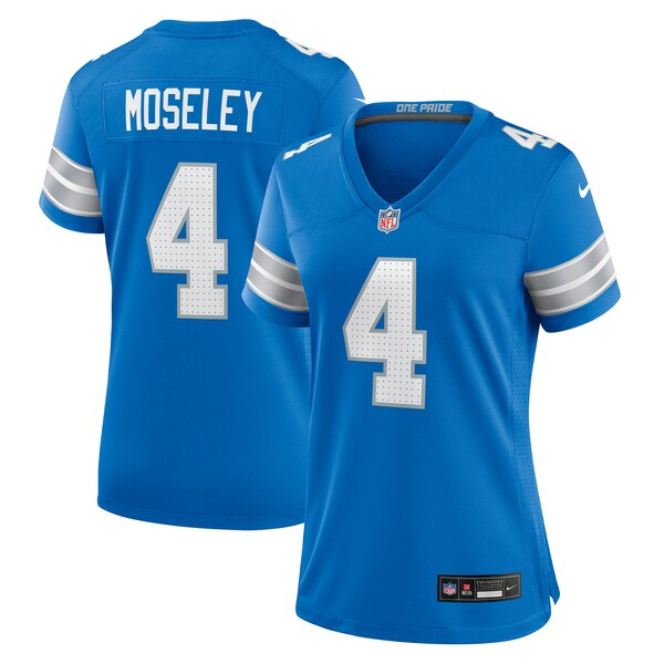 Emmanuel Moseley Detroit Lions Nike Women's Team Game Jersey - Blue - Image 2