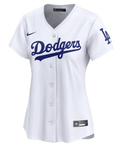 Alternative view of Los Angeles Dodgers Nike Women's Home Limited Jersey - White