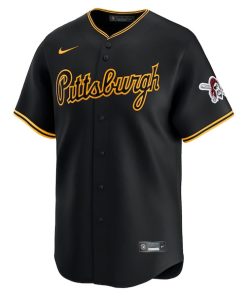 Alternative view of Pittsburgh Pirates Nike Alternate Limited Jersey - Black