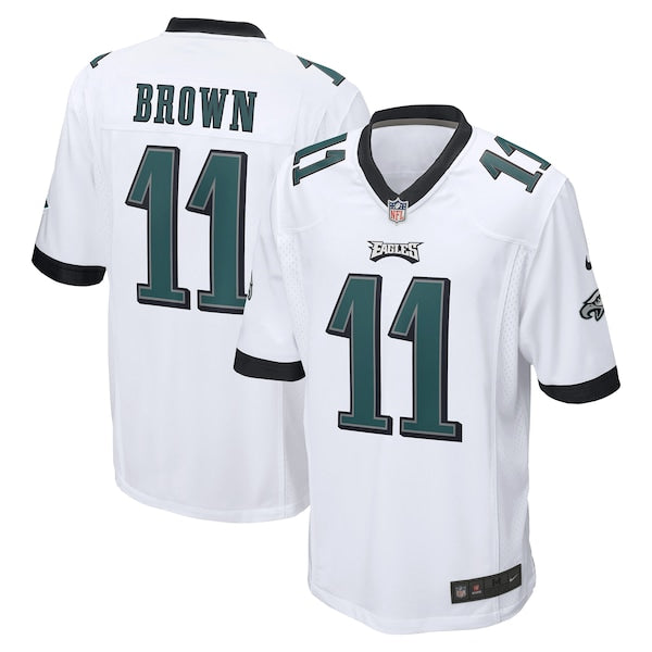 A.J. Brown Philadelphia Eagles Nike Game Jersey - White/Green - Image 2
