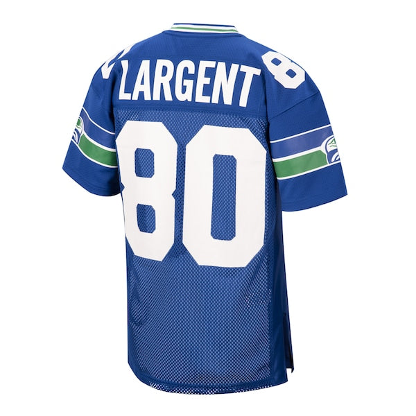 Steve Largent Seattle Seahawks 1985 Authentic Throwback Retired Player Jersey - Royal - Image 3