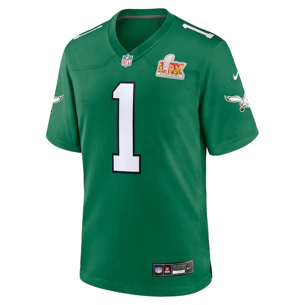 Jalen Hurts Philadelphia Eagles Nike Super Bowl LIX 2nd Alternate Game Jersey - Kelly Green - Image 2