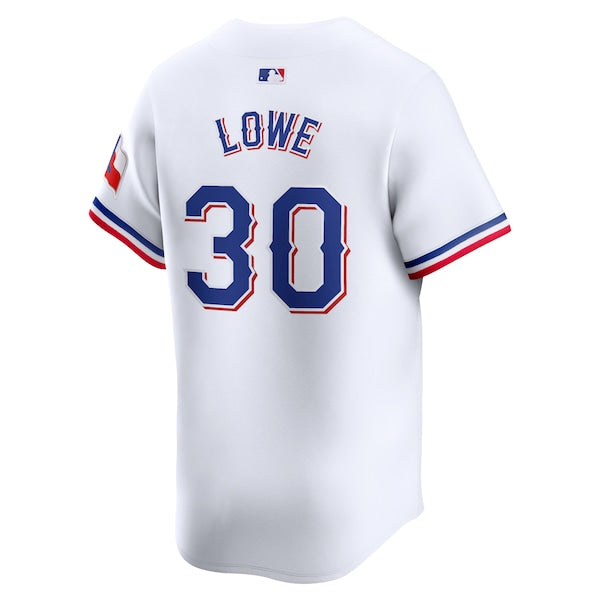 Nathaniel Lowe Texas Rangers Nike Home Limited Player Jersey - White - Image 3