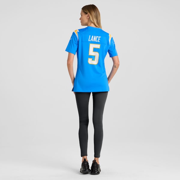 Trey Lance Los Angeles Chargers Nike Women's Team Game Jersey - Powder Blue - Image 5