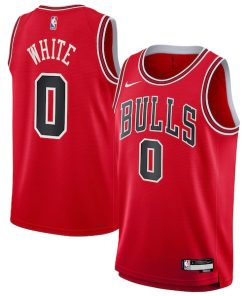 Coby White Chicago Bulls Youth Swingman Jersey - Red - Icon Edition