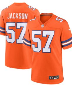 Tom Jackson Denver Broncos Nike Mile High Collection 1977 Throwback Retired Player Game Jersey - Orange