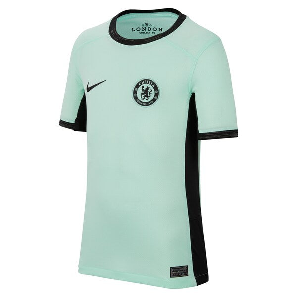 Christopher Nkunku Chelsea Nike Youth 2023/24 Third Stadium Replica Player Jersey - Mint - Image 2