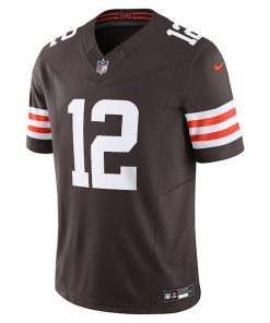 Alternative view of Shedeur Sanders Cleveland Browns Nike Team Vapor F.U.S.E. Limited Jersey - Brown