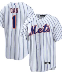 New York Mets Nike #1 Dad Home Replica Jersey - White