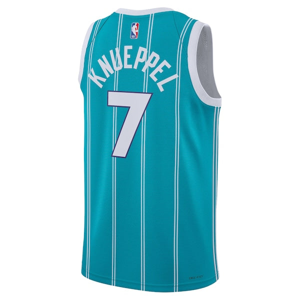 Kon Knueppel Charlotte Hornets Nike Unisex Swingman Jersey - Icon Edition - Teal - Image 3