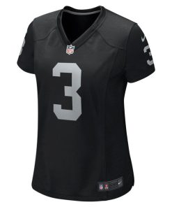 Alternative view of DeAndre Carter Las Vegas Raiders Nike Women's Game Player Jersey - Black