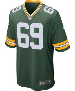 Alternative view of David Bakhtiari Green Bay Packers Nike Game Player Jersey - Green