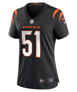 Alternative view of Isaiah Foskey Cincinnati Bengals Nike Women's Team Game Jersey -  Black