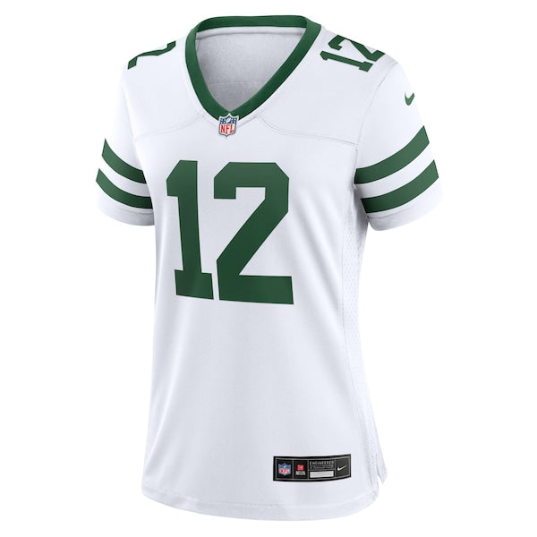 Joe Namath New York Jets Nike Women's Legacy Retired Player Game Jersey - White/Green - Image 3