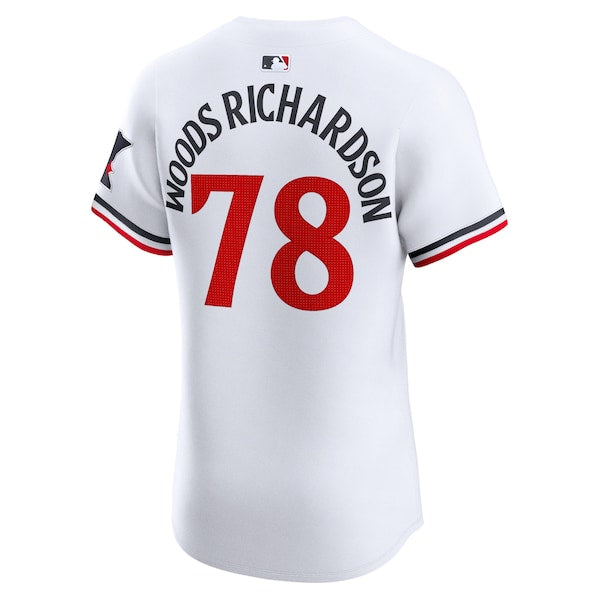 Simeon Woods Richardson Minnesota Twins Nike Home Elite Player Jersey - White - Image 3