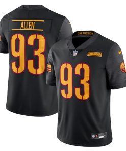 Alternative view of Jonathan Allen Washington Commanders Nike Alternate Vapor Untouchable Limited Jersey - Black