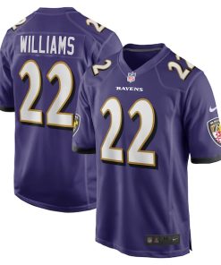 Damarion Williams Baltimore Ravens Nike Player Game Jersey - Purple
