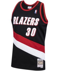 Alternative view of Rasheed Wallace Portland Trail Blazers 1999/00 Hardwood Classics Swingman Jersey - Black