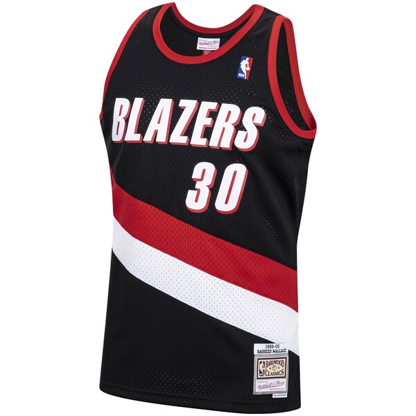 Rasheed Wallace Portland Trail Blazers 1999/00 Hardwood Classics Swingman Jersey - Black - Image 2
